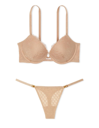 Комплект белья Rose Lace Push-Up Bra Set Praline