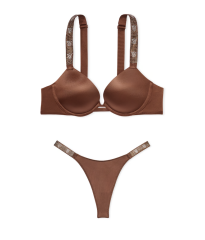 Комплект білизни Shine Strap Smooth Push-Up Bra Set Mousse