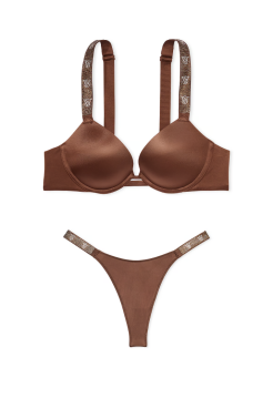 Комплект білизни Shine Strap Smooth Push-Up Bra Set Mousse