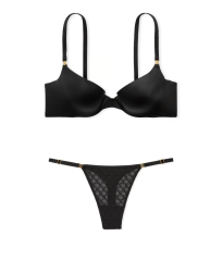 Комплект білизни Icon by Victoria's Secret Smooth Push-Up Demi Bra Set