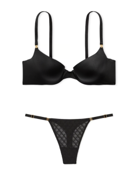 Комплект белья Icon by Victoria's Secret Smooth Push-Up Demi Bra Set