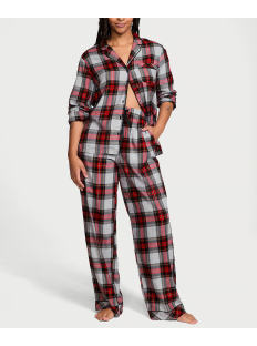 Піжама Flannel Long Pajama Set Plaid