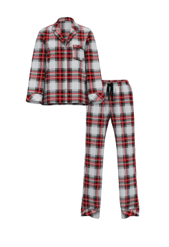 Піжама Flannel Long Pajama Set Plaid