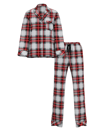 Піжама Flannel Long Pajama Set Plaid