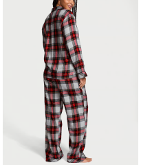 Піжама Flannel Long Pajama Set Plaid