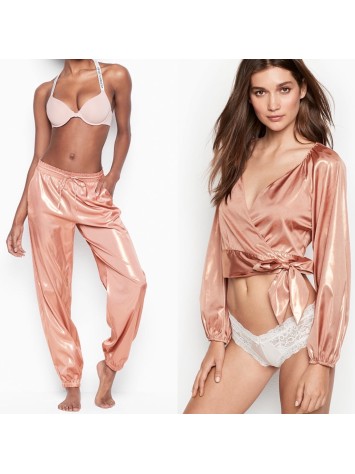 Піжама Victoria Secret The Satin PJ Set Long