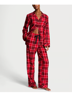 Пижама Flannel Long Pajama Set Lipstick Lovely Plaid