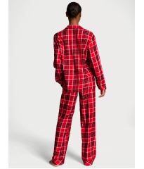 Піжама Flannel Long Pajama Set Lipstick Lovely Plaid