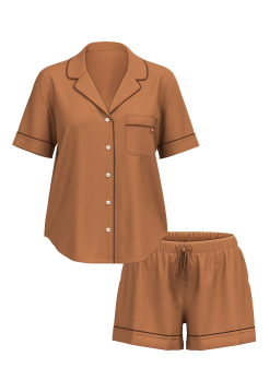 Піжама Modal Short Pajama Set Toffee