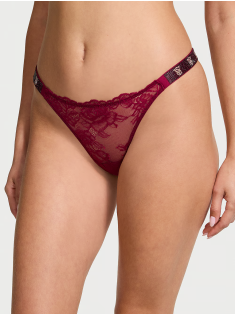 Трусики Shine Strap Rose Lace Panty Campari Red