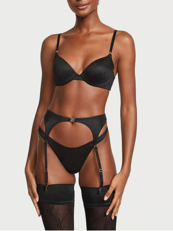 Комплект білизни Victoria's Secret Push-Up Demi Bra Black Set