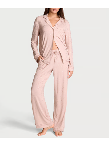 Піжама Modal Soft Long Pajama Set Pink Shimmer