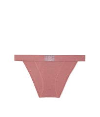 Трусики Logo Cotton Shine Patch Tanga Panty Vintage Rose