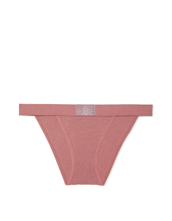 Трусики Logo Cotton Shine Patch Tanga Panty Vintage Rose