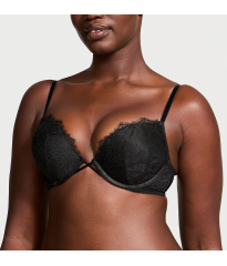 Бюстгальтер Bombshell Add-2-Cups Rose Lace Push-Up Bra Black