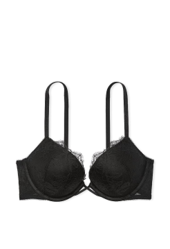 Бюстгальтер Bombshell Add-2-Cups Rose Lace Push-Up Bra Black