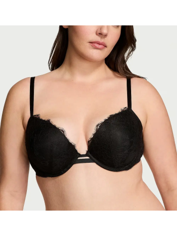 Бюстгальтер Rose Lace Push-Up Bra Black