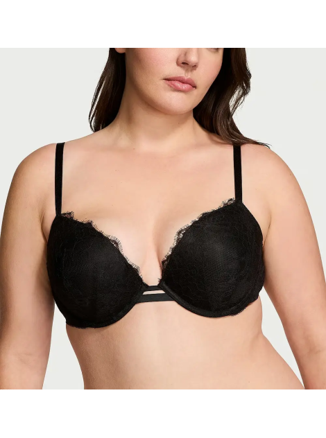 Бюстгальтер Rose Lace Push-Up Bra Black
