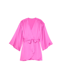 Сатиновий халат Short Satin Robe New Peony