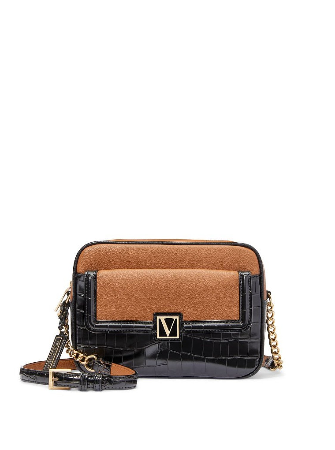 Кросс-боди The Victoria Top Zip Shoulder Bag Croc Colorblock