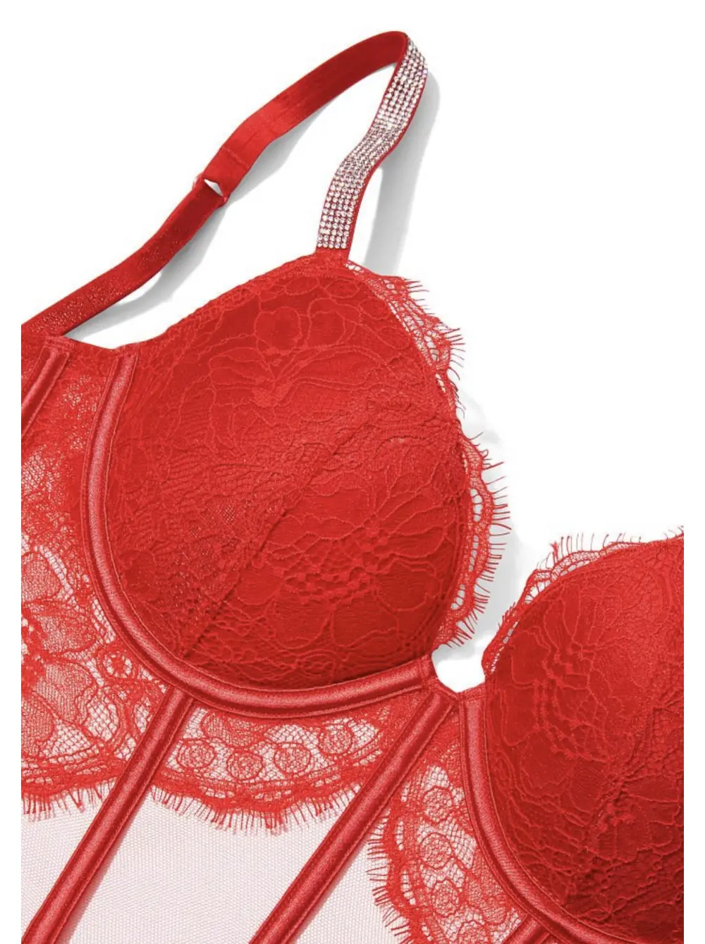 Secret Collection～RED～ КОМПЛЕКТ БЕЛЬЯ VICTORIA'S SECRET VERY SEXY SHINE STRAP