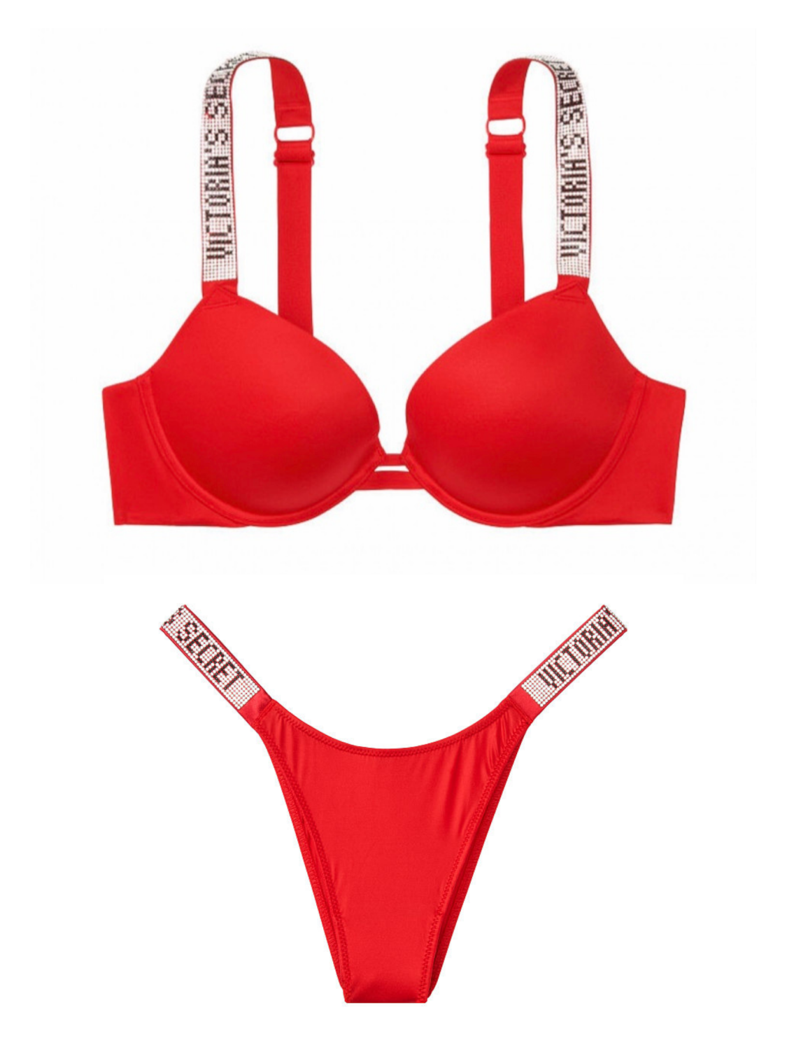 BIDI BADU Kilian Kernerコラボ セットアップ　海外xs Комплект білизни Victoria's Secret Sexy Embellished Strap Push-up
