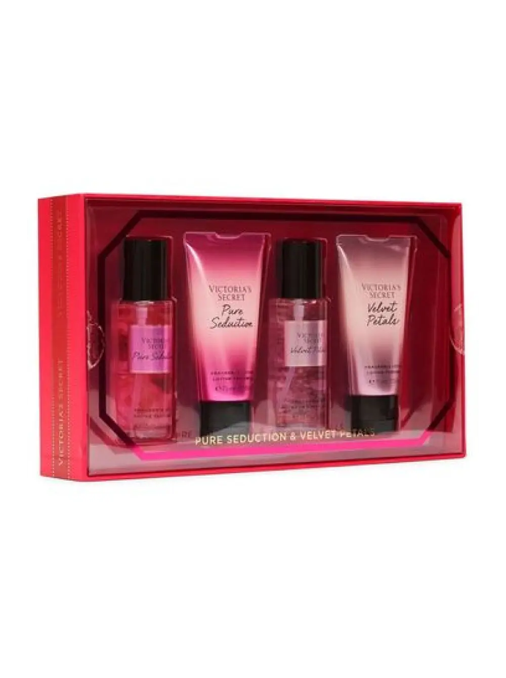 PURE SEDUCTION & VELVET PETALS セット Le Plus Beau Coffret De Brumes Parfumées Et De Laits