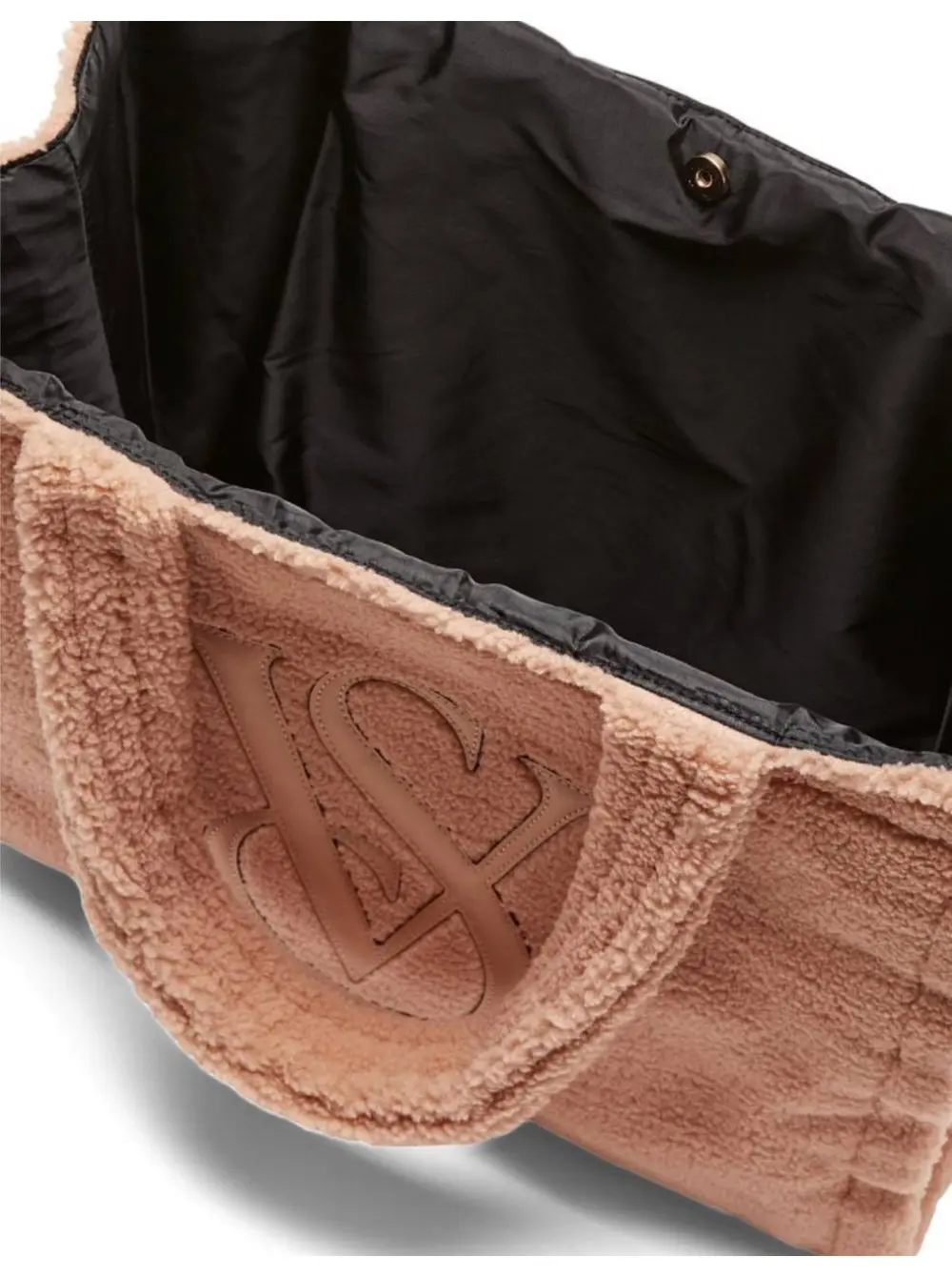 Victoria s Secret Cozy Plush Fleece Tote Bag Sherpa Warm Brown SecretAngeL