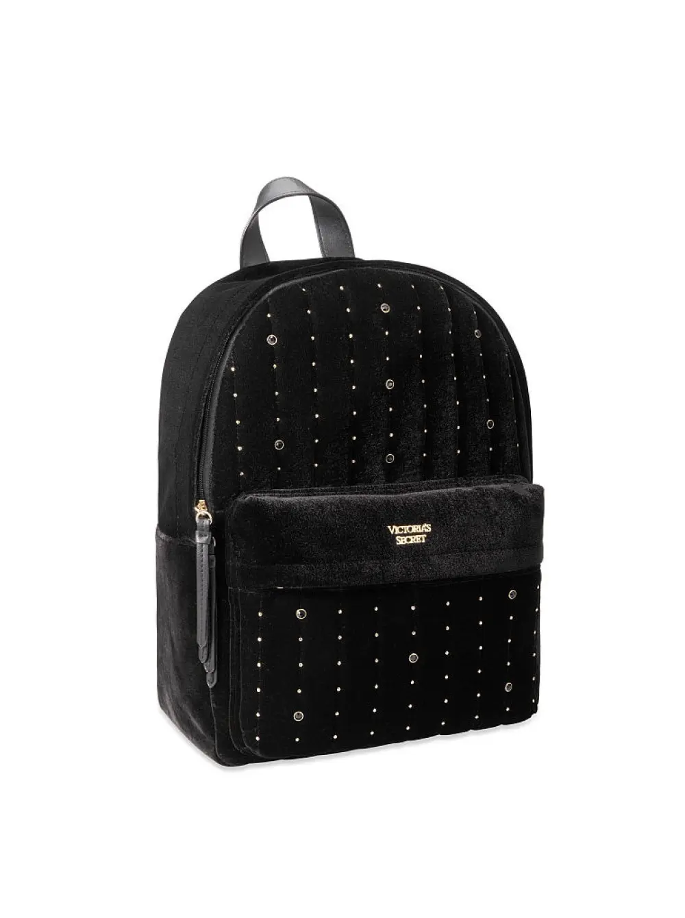 РЮКЗАК Victoria's Secret - Velvet stud city backpack, black