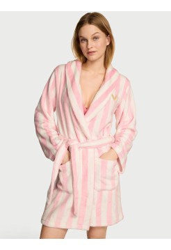 Плюшевий халат Short Cozy Robe Iconic Stripe