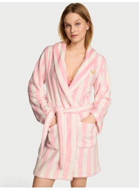 Плюшевий халат Short Cozy Robe Iconic Stripe