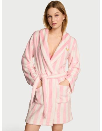 Плюшевий халат Short Cozy Robe Iconic Stripe