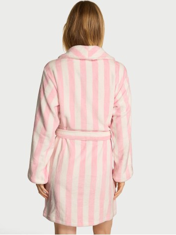 Плюшевий халат Short Cozy Robe Iconic Stripe
