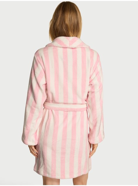 Плюшевый халат Short Cozy Robe Iconic Stripe