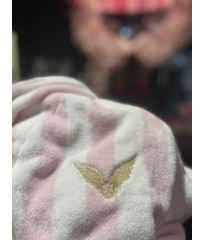 Плюшевий халат Short Cozy Robe Iconic Stripe