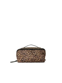 Косметичка Victoria's Secret 3-Piece Expandable Travel Makeup Bag Leopard