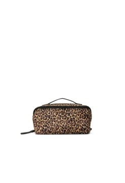 Косметичка Victoria's Secret 3-Piece Expandable Travel Makeup Bag Leopard