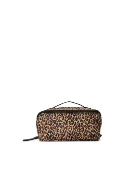 Косметичка Victoria's Secret 3-Piece Expandable Travel Makeup Bag Leopard