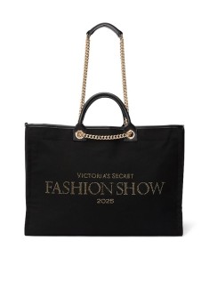 Сумка Backstage Double Handle Tote Black Gold Rhinestone