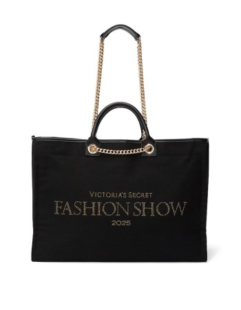 Сумка Backstage Double Handle Tote Black Gold Rhinestone