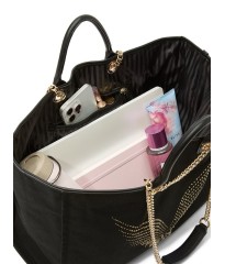 Сумка Backstage Double Handle Tote Black Gold Rhinestone