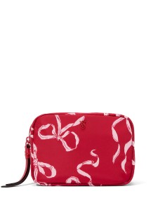 Косметичка Victoria's Secret Lipstick Red Bows Travel Makeup Bag