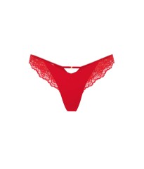 Трусики Victoria's Secret Very Sexy Rose Lace-Trim High-Leg Thong Panty Lipstick