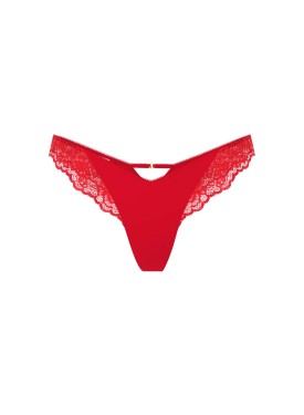 Трусики Victoria's Secret Very Sexy Rose Lace-Trim High-Leg Thong Panty Lipstick