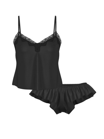 Піжама Tease Satin Lace-Trim Cami & Flutter Shorts Set