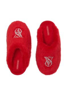 Домашние тапочки Luxe Plush Closed-Toe Slippers Lipstick