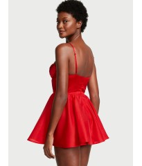 Пеньюар Вікторія Сікрет Lipstick Bow-Topped Bustier Slip Dress 