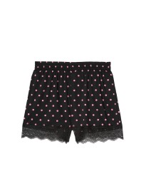 Пижама Victoria’s Secret Cotton Short Cami PJ Set Pink Dot & Lace
