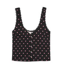 Піжама Victoria&#39;s Secret Cotton Short Cami PJ Set Pink Dot &amp; Lace