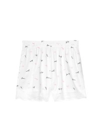 Піжама Victorias Secret Cotton Short Cami PJ Set White & Lace